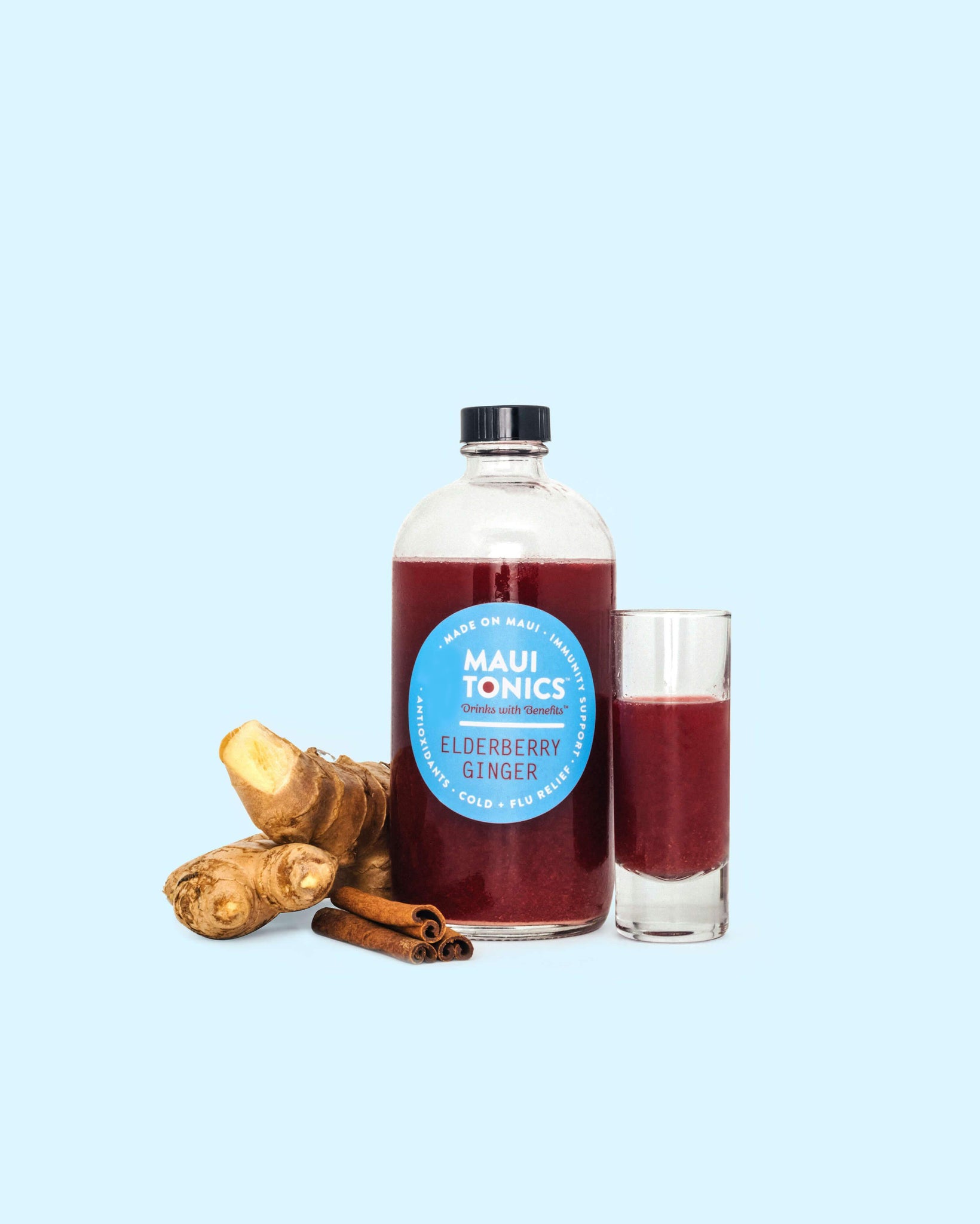 Elderberry Ginger Tonic 2-Pack (Nationwide/Inter-Island Shipping)