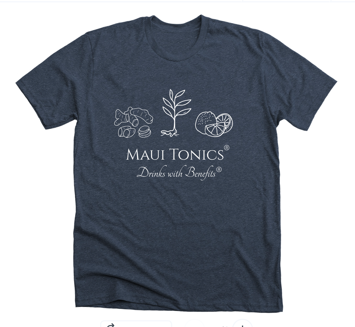 Maui Tonics® Crew Neck Short Sleeve T-Shirt