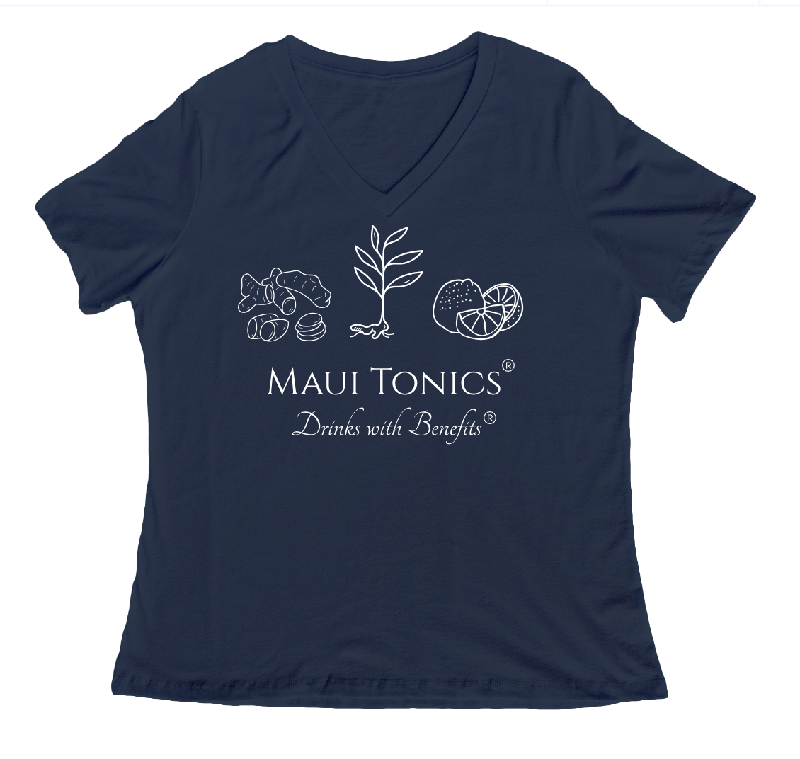 Maui Tonics® Women's V-Neck Short Sleeve T-Shirt