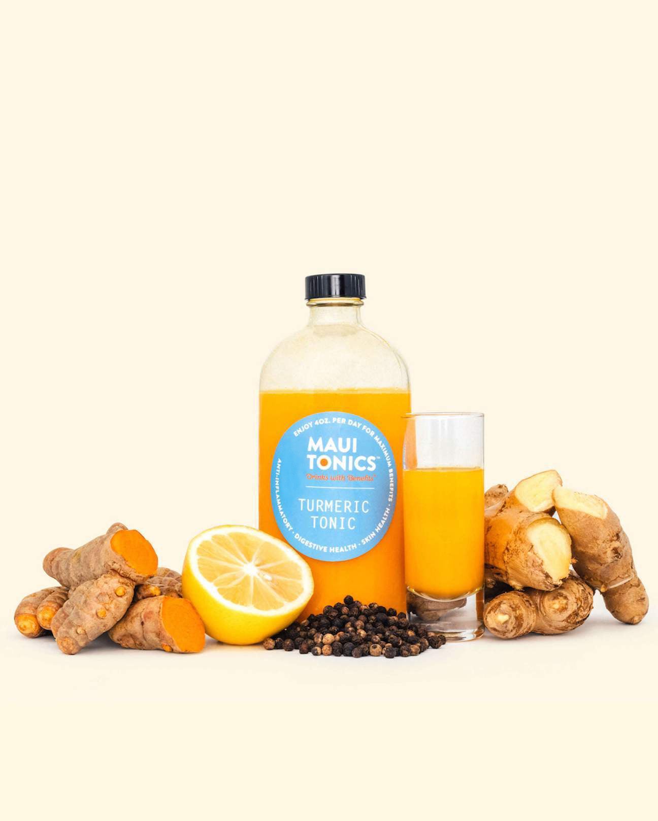 Turmeric Ginger Tonic 4-Pack (Nationwide/Inter-Island Shipping)